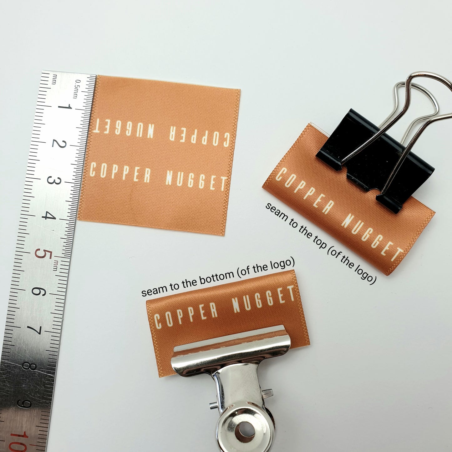 #06WS - SATIN LOGO PIP LABELS