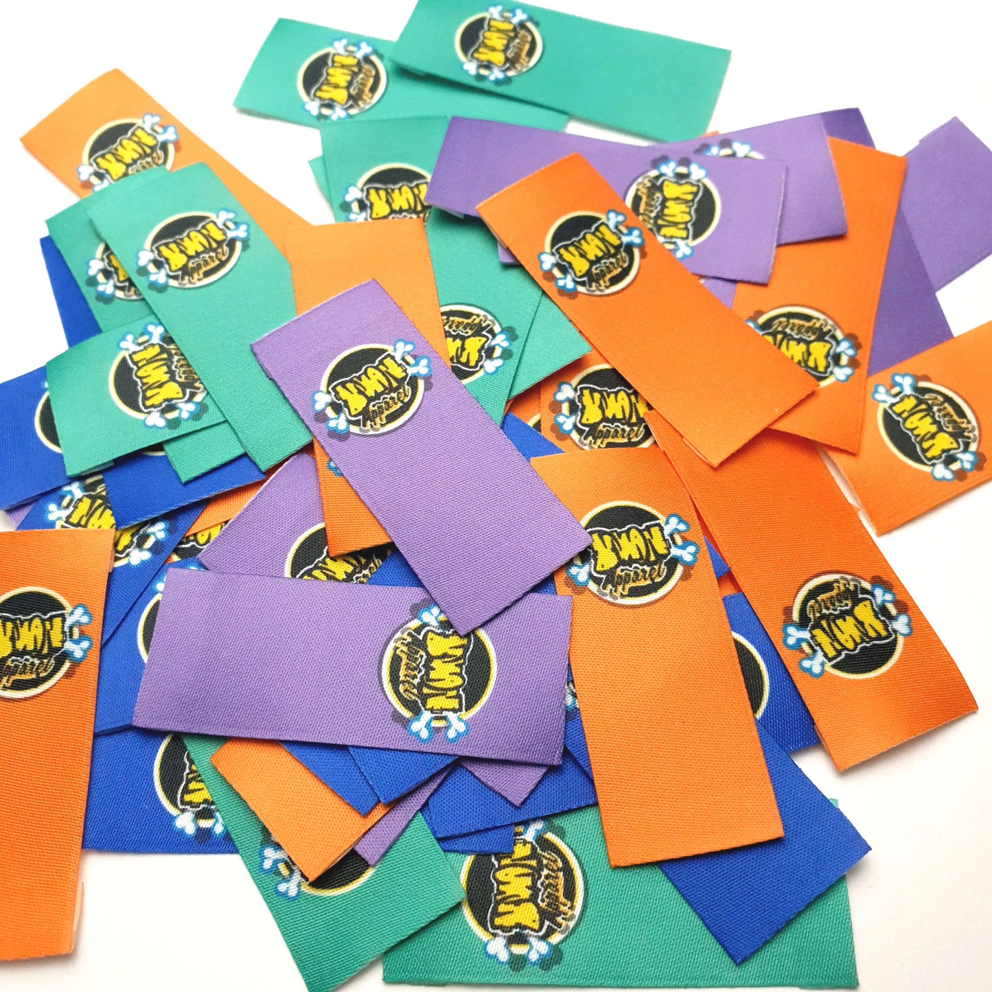 ~CUSTOM PRINTED PRE CUT WOVEN BLANKS - PERMANENT PRINT - FABRIC LABELS