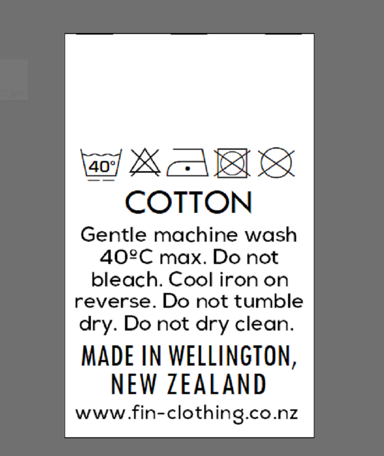 CUSTOM LABELS / Fin Clothing