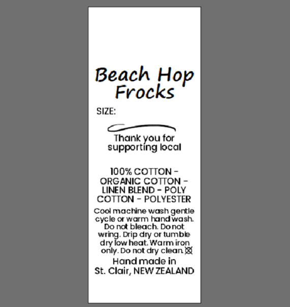 CUSTOM LABELS / Beach Hop Frocks