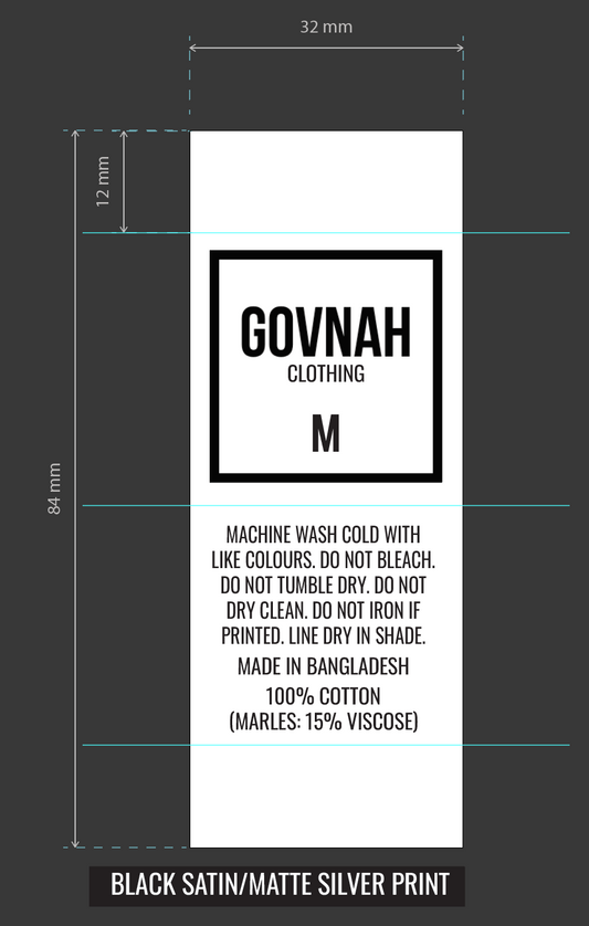 CUSTOM LABELS - GOVNAH