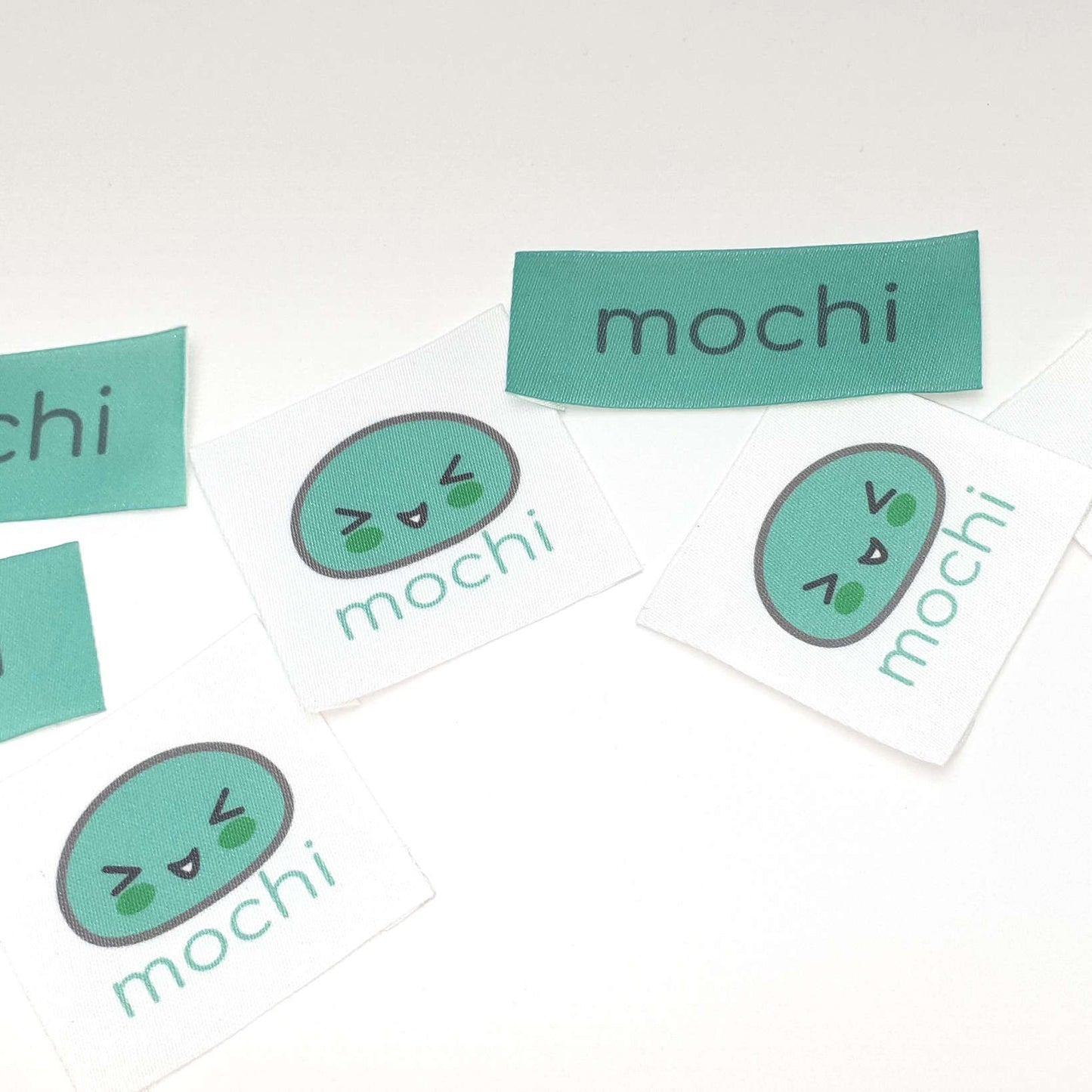 ~CUSTOM PRINTED PRE CUT WOVEN BLANKS - PERMANENT PRINT - FABRIC LABELS