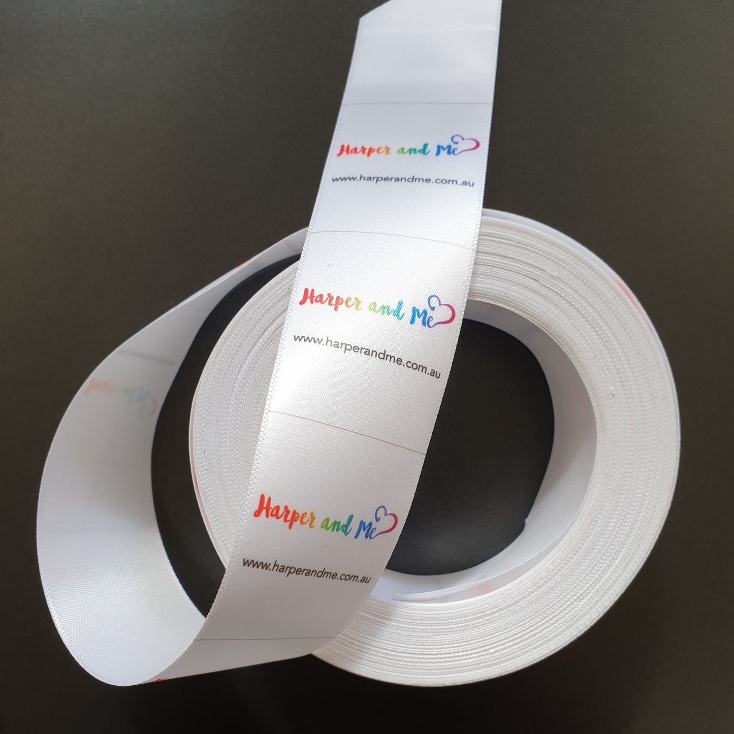 ~WHITE SATIN - PERMANENT PRINT - FABRIC LABELS