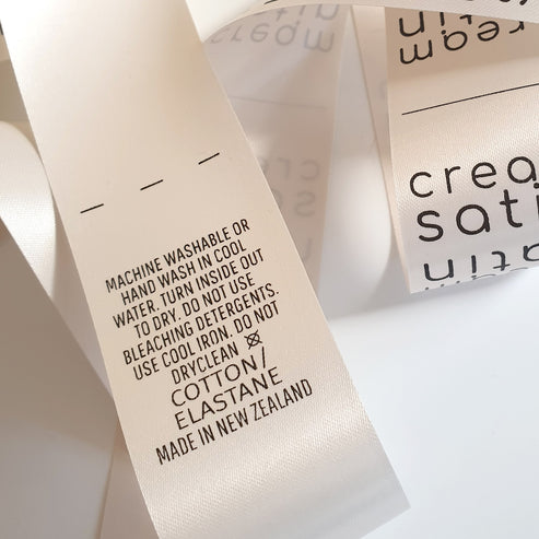 Cream Satin (30mm wide)