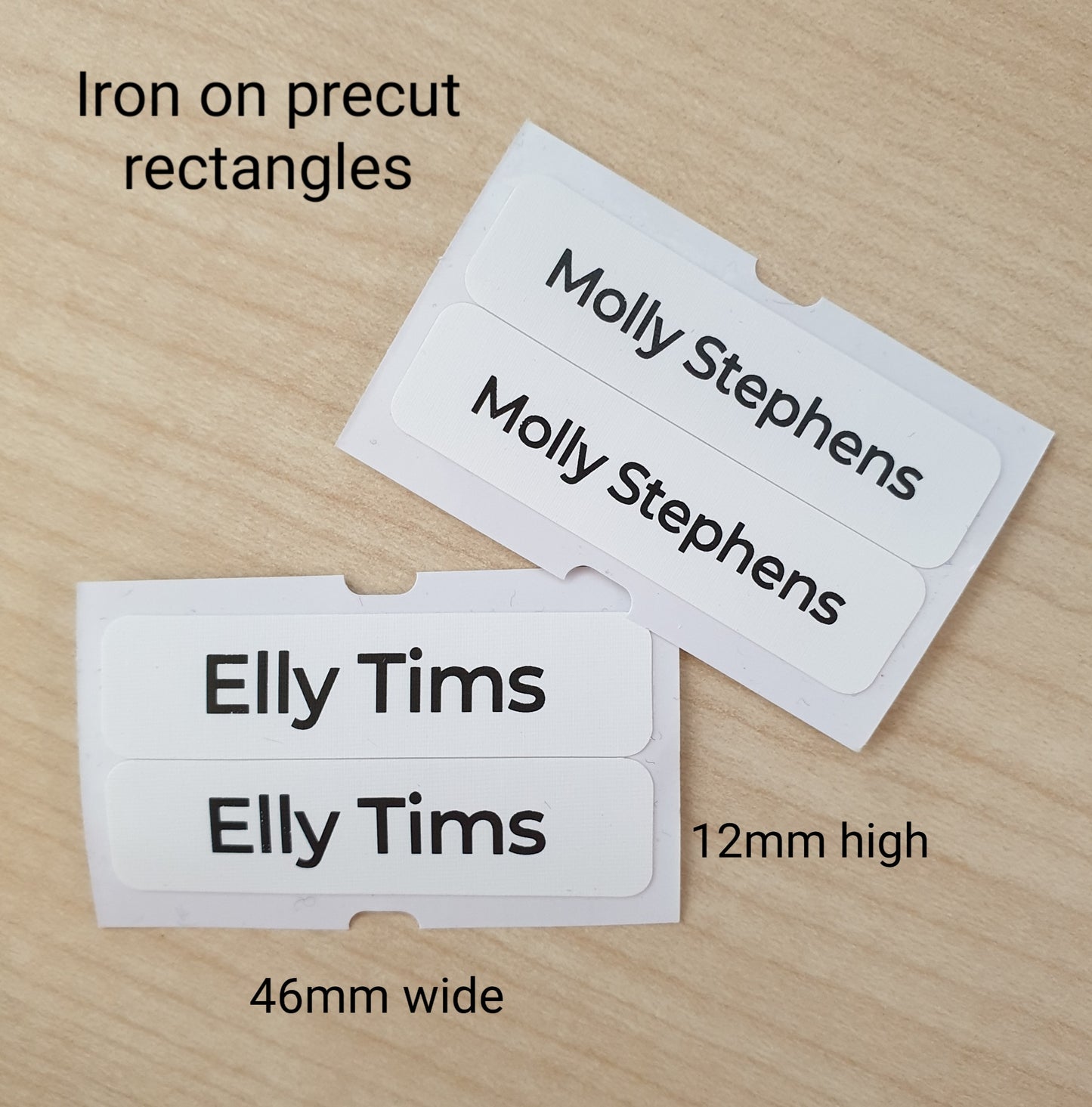 ~IRON ON NAME LABELS - STANDARD PRINT