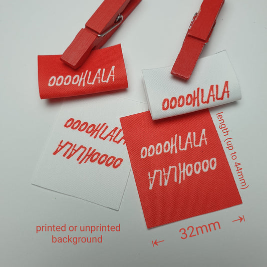 #06ST - SOFT TWILL LOGO PIP LABELS