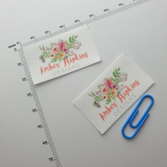 #14WS - STRAIGHT CUT SEW-ON-FLAT SATIN LABELS