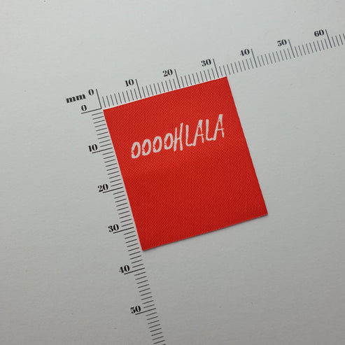 Soft twill / 32mm / SHORT - Up to 44mm length per label (max 22mm folded height)