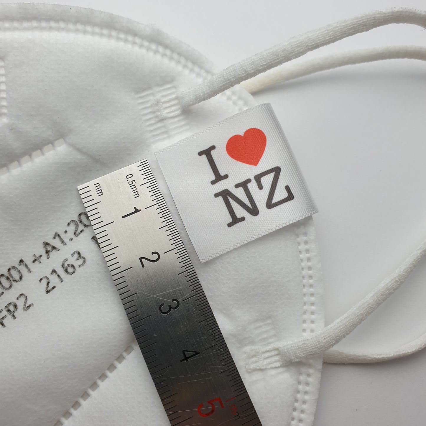 ~WHITE SATIN - PERMANENT PRINT - FABRIC LABELS