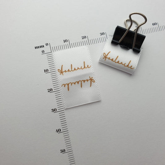 #06WS - SATIN LOGO PIP LABELS