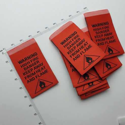 [RED] WARNING HIGH FIRE DANGER / Woven