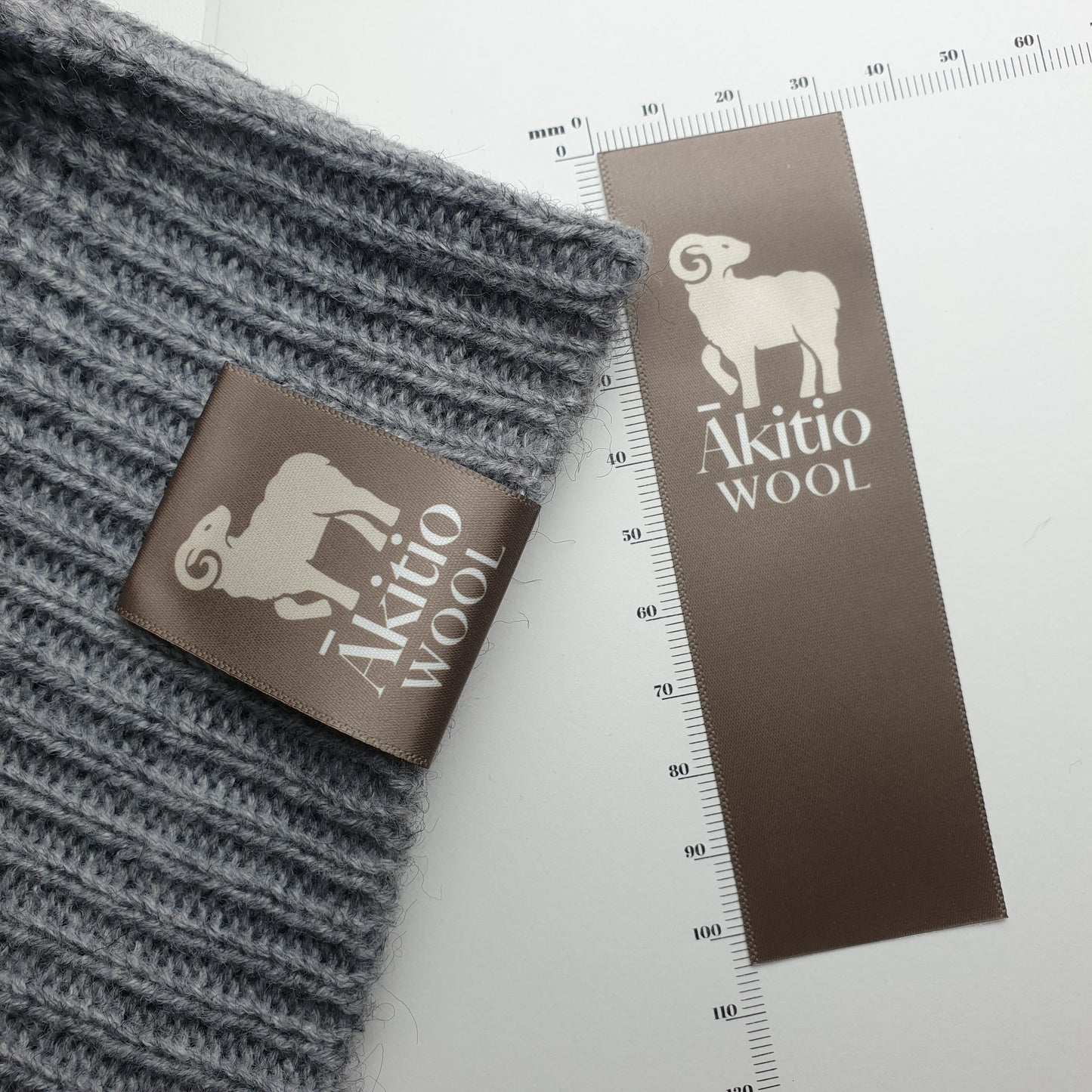 ~WHITE SATIN - PERMANENT PRINT - FABRIC LABELS