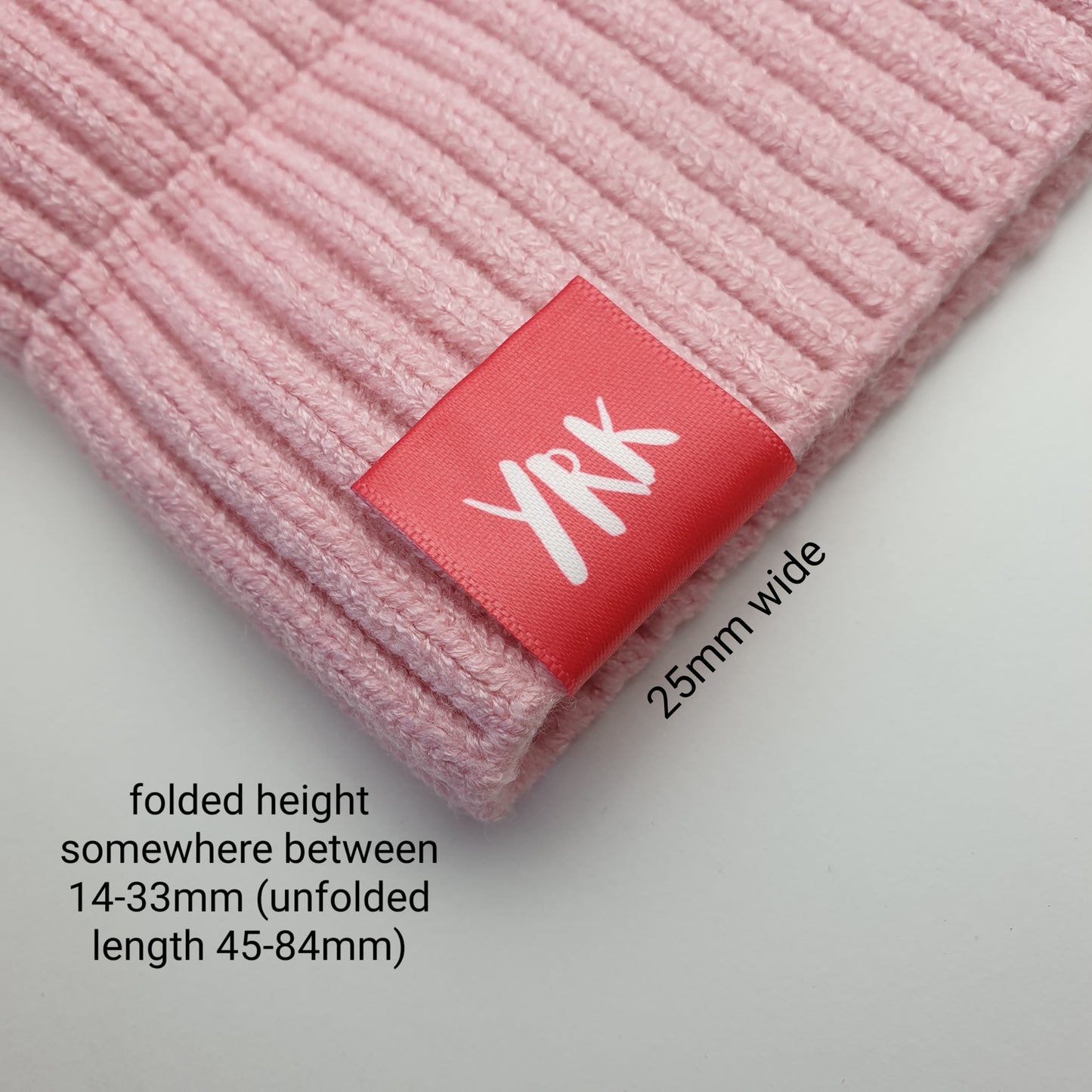 ~WHITE SATIN - PERMANENT PRINT - FABRIC LABELS