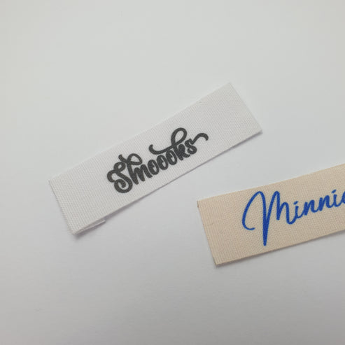 #16PWP - FAUX-COTTON ENDFOLD LABELS