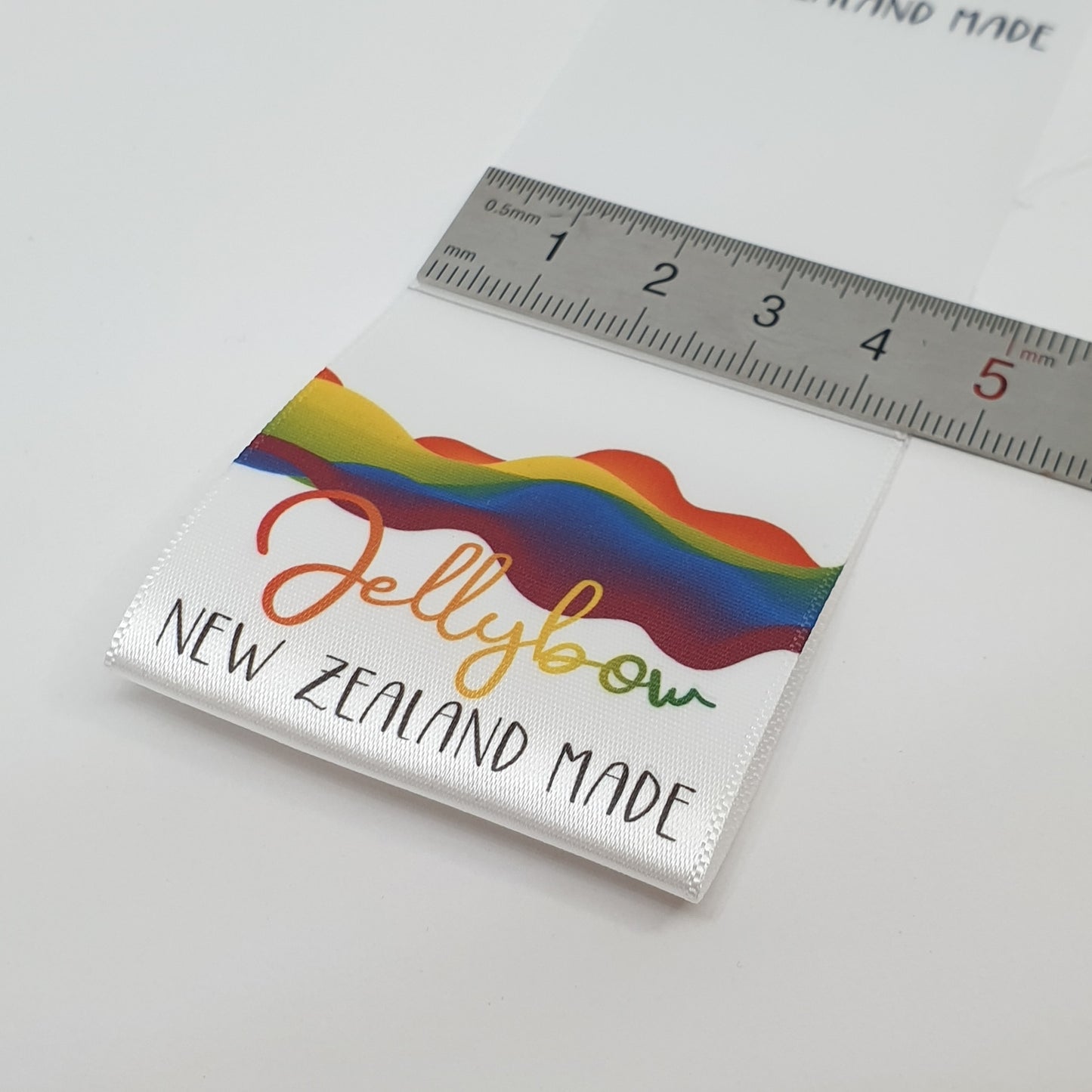 ~WHITE SATIN - PERMANENT PRINT - FABRIC LABELS